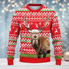 Maxcorners Hunting Santa Claus Red Color (Multi Animal Options) All Over Print Sweater
