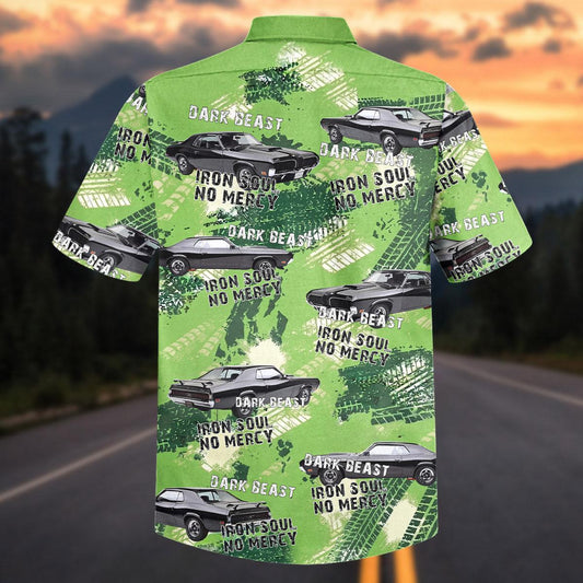 Maxcorners Personalized 1970 Mercury Cougar Classic Muscle Car Aloha Shirt