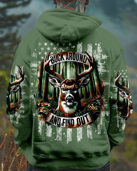 Maxcorners Buck Around And Find Out Deer Hunting All Over Print LM1601