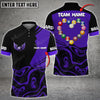 Maxcorners Valentine Billiard Balls Heart Shape Personalized Name 3D Shirt (Multi Color Options)
