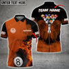Maxcorners Billiards Angel Wings Multicolor Option Customized Name 3D Shirt
