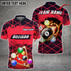 Maxcorners Billiards Space Shape Grunge Multicolor Option Customized Name 3D Shirt