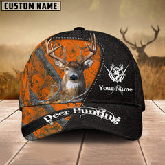 Maxcorners Personalized Name Beagle Deer Hunting 3D Caps