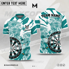 Maxcorners Darts Ancient Eagle Multicolor Option Customized Name 3D Shirt