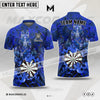 Maxcorners Darts Fox Mask Kitsune Multicolor Option Customized Name 3D Shirt