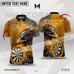 Maxcorners Darts Classic Eagle Multicolor Option Customized Name 3D Shirt