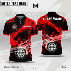 Maxcorners Darts Legend Of The Dragon God Multicolor Option Customized Name 3D Shirt