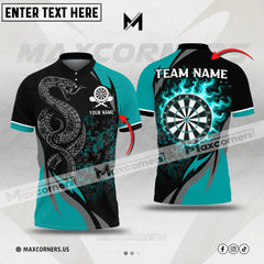 Maxcorners Darts Poison Snake Multicolor Option Customized Name 3D Shirt
