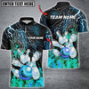Maxcorners Bowling Thunder And Fire Pro Multicolor Option Customized Name 3D Shirt