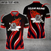 Maxcorners Funny Bowling Ball Flame Premium Multicolor Option Personalized Name 3D Shirt
