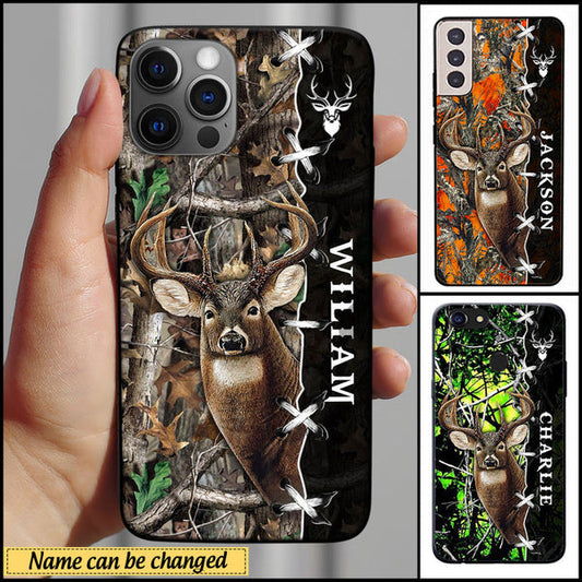 Maxcorners Deer Hunting 2 Personalized Name Multicolor Phone Case (6 colors) LM0912