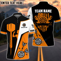 Maxcorners Dart Board US Flag Personalized Name, Team Name 3D Shirt (4 Colors)