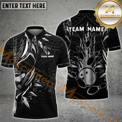 Maxcorners Ball Flame Bowling Jersey Multicolor Options Personalized Name, Team Name 3D Shirt