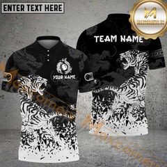 Maxcorners Tiger Bowling Jersey Multicolor Options Personalized Name, Team Name 3D Shirt