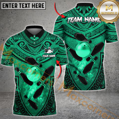 Maxcorners Premium Bowling Jersey Multicolor Options Personalized Name, Team Name 3D Shirt