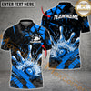 Maxcorners Grunge Bowling Jersey Multicolor Options Personalized Name, Team Name 3D Shir