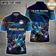 Maxcorners Bowling Jersey Multicolor Options Personalized Name, Team Name 3D Shirt