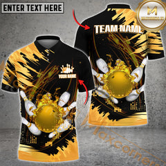Maxcorners Ball And Pins Flame Bowling Jersey Multicolor Options Personalized Name, Team Name 3D Shirt