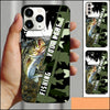 Maxcorners Bass Fishing Personalized Name Phone Case LM1812