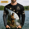 Maxcorners I'd Rather Be Fishing, Bigfoot Fishing SPF Shirt, Fishing Jersey, Gift For Fisherman