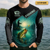 Maxcorners Jerk It Fishing Funny Shirt, Long Sleeve Fishing Shirts, SPF Shirts For Men, Men Long Sleeve Shirt