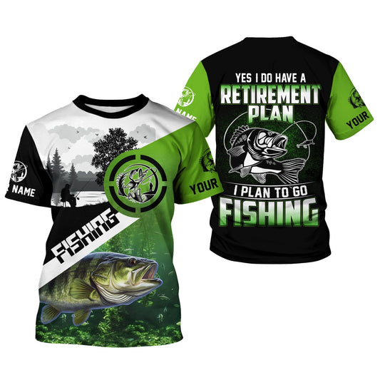 Maxcorners I Plan To Go Fishing SPF Shirts For Men, Funny Fishing Shirts, Gag Gifts For Men, Long Sleeve Tops