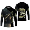 Maxcorners I'm Fishing, Thinking About It, Funny Fishing Shirts, UV Shirts For Men, Men Long Sleeve Shirts