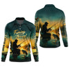 Maxcorners Fishing Is My Therapy, Long Sleeve Sun Shirt, SPF Shirts For Men, Gag Gifts For Men, Fishing Shirt