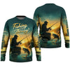 Maxcorners Fishing Is My Therapy, Long Sleeve Sun Shirt, SPF Shirts For Men, Gag Gifts For Men, Fishing Shirt