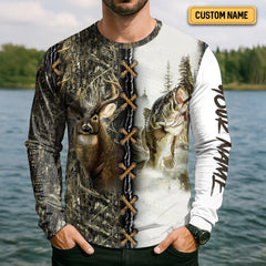 Maxcorners Fishing And Hunting, Reindeer Shirt, UPF Fishing Shirts, Long Sleeve Fishing Shirts, Men Long Sleeve Shirt