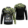 Maxcorners Camo Fishing Shirt, Fishing T-Shirts Funny, Hooded Sun Shirt, SPF Long Sleeve Shirts, Men Long Sleeve Shirt