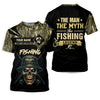 Maxcorners The Man The Myth The Legend, SPF Long Sleeve Shirts, SPF Shirts For Men, Fishing UPF Shirts, Sun Shirts For Men