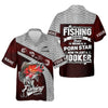 Maxcorners Fishing Saved Me from Being Pornstar Funny Fishing Shirt, SPF Shirt For Men, Gift For Fisherman