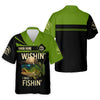 Maxcorners Wishing I Was Fishing Funny Fishing Shirt, Bass Fishing Shirt, SPF Shirt For Men, Men's Fishing Shirt