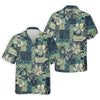 Maxcorners Tribal Aztec Pattern Fishing UPF Shirts, Tropical Floral Men Fishing Shirt, Gift For Fisherman