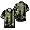 Maxcorners American Hooker Patriotic Fishing Shirt, Camo Fishing Shirt, SPF Shirt For Men, Gift For Fisherman