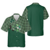 Maxcorners Green Checkered Leprechaun Shamrock St Patrick's Day Golf Shirt, Performance Golf Shirt, Polo Shirts For Men