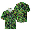 Maxcorners St Patrick's Day Beer Golf Ball Pattern Shamrock Golf Shirt, Polo Shirts For Men, Golf Shirts For Men