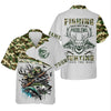 Maxcorners Fishing Solves Most Of My Problems Hunting Solves The Rest T-Shirt, Fisherman Outfit, Mens Casual Shirts