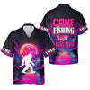 Maxcorners Gone Fishing With Sasquatch Fishing UPF Shirts, Funny Fishing Shirt, Bigfoot Fishing Shirts For Men