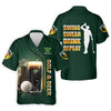 Maxcorners Swing Swear Drink Repeat Golf And Beer St Patrick's Day Green Golf Tops For Men, Golf Shirts For Men