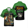 Maxcorners Fishing Makes Me Happy Shirt, Personalized Bigfoot St. Patrick's Day Fishing Long Sleeve For Men