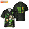 Maxcorners Grip It Rip It Sip It St Patrick's Day Leprechaun Golf And Beer Shamrock Golf Shirt, Golf Shirts For Men