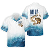 Maxcorners Funny MILF Man I Love Fishing Shirt, Custom Name Fisherman Gift for Men, Fishing UPF Shirts