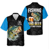 Maxcorners Fishing And Beer That’s Why I’m Here UPF Fishing Shirt, Personalized Custom Name