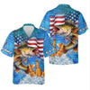 Maxcorners Fishing And Beer Patriotic Fishing Shirt, 250th Anniversary Fishing UPF Shirts, Gift For Fisherman, Fishing Shirts For Men