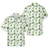 Maxcorners Three Leaf Clover Golf And Beer St Patrick's Day White Golf Shirt, Fun Golf Shirts For Men, Polo Shirts For Men