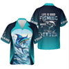 Maxcorners Life Is Good Fishing Makes It Better Performance Fishing Shirts, Swordfish Fishing SPF Shirt For Men
