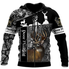 Max Corner Huntaholic 5 Deer Hunting 3D All Over Printed Shirts Gift For Hunter
