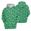 Maxcorners Leprechaun Hat Shamrock Beer Seamless Pattern St. Patrick’s Day Golf Shirt, Women's Golf Tops, Ladies Golf Polos